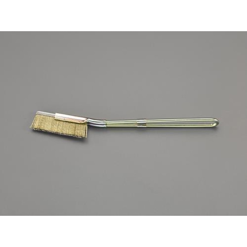 エスコ EA109GF-1B 210mmブラシ(スチール製/直/20本)真鍮コーティング 1個（ご注文単位1個）【直送品】
