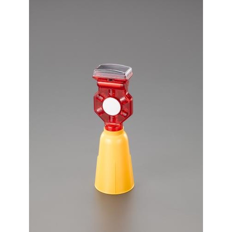 エスコ EA983FS-93 LED現場点滅灯(ソーラー充電・コーン用/赤) 1個（ご注文単位1個）【直送品】