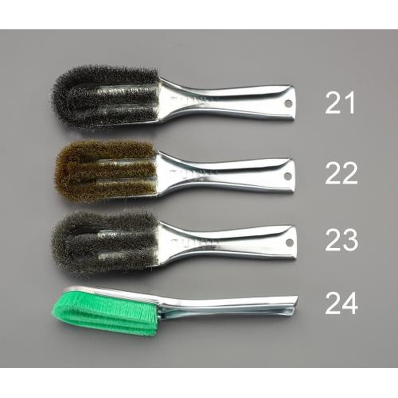 エスコ EA109GH-21 225mmワイヤーブラシ(スチール製/グリップ付) 1個（ご注文単位1個）【直送品】