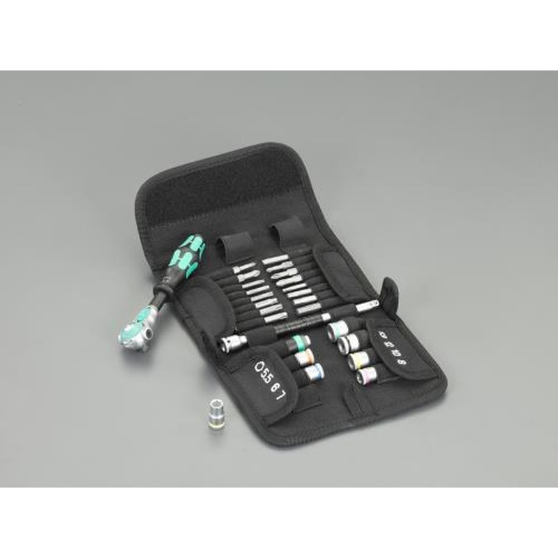 エスコ EA617AH-310 1/4”DRソケットレンチセット(ZYKLOP) 1個（ご注文単位1個）【直送品】