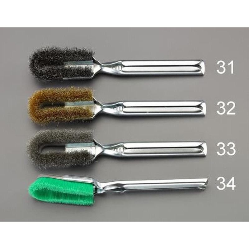 エスコ EA109GH-31 225mmワイヤーブラシ(スチール製/グリップ付) 1個（ご注文単位1個）【直送品】