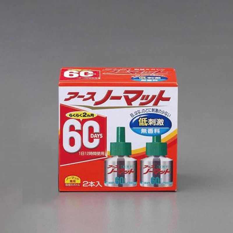 エスコ EA941B-11A[60日用]蚊・殺虫剤(詰替え/2個) 1個（ご注文単位1個）【直送品】