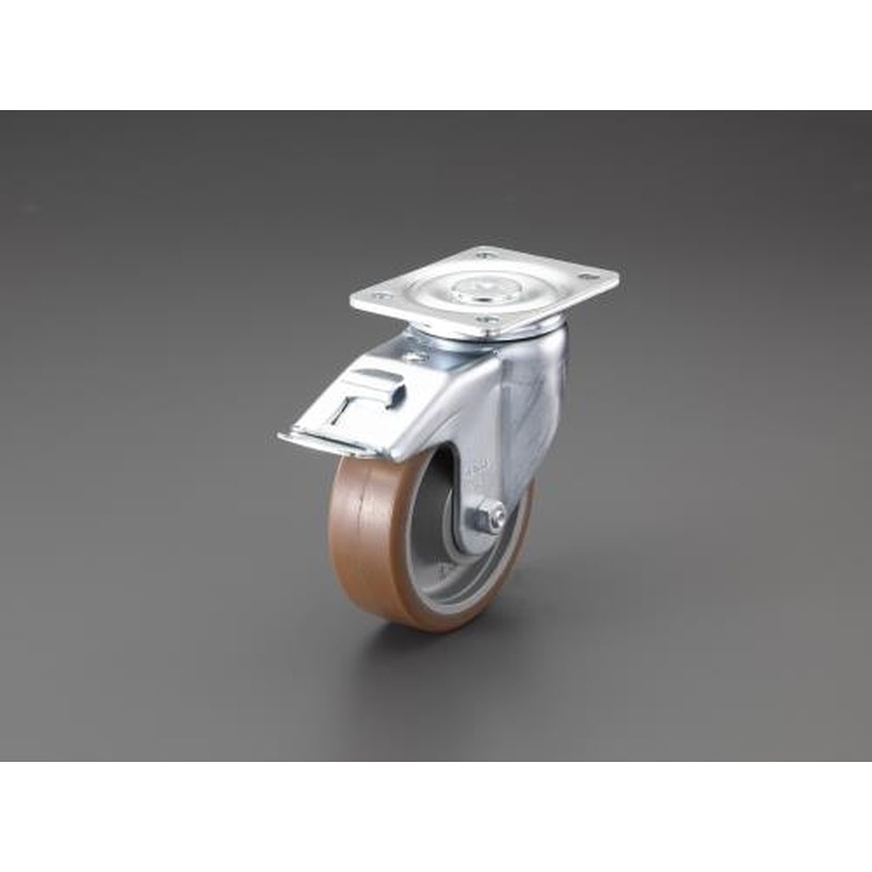 エスコ EA986KH-22 150mmキャスター(自在金具/ブレーキ付) 1個(ご注文単位1個)【直送品】