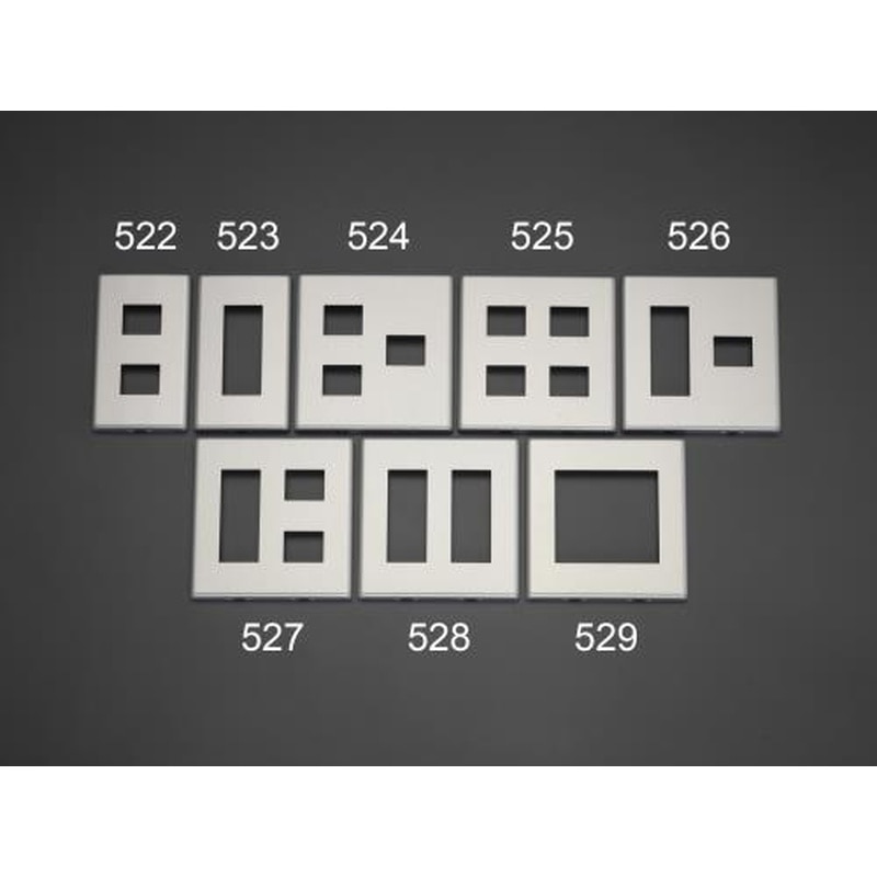 エスコ EA940CD-523[1連用](3コ用)コンセントプレート［メタル製] 1個（ご注文単位1個）【直送品】