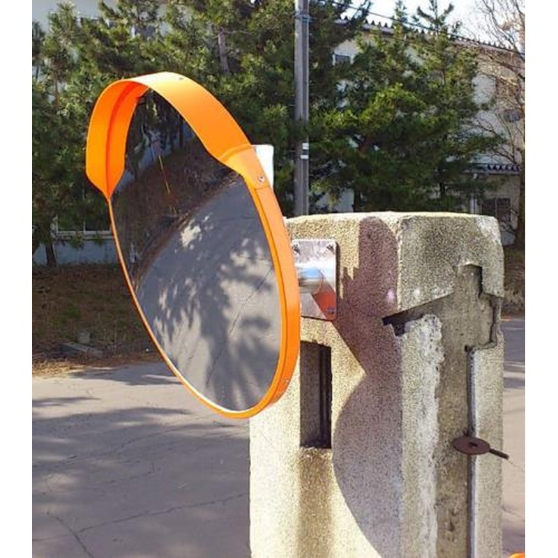 エスコ EA724ZY-101 φ600mm凸面ミラー(丸型・壁面用/ステンレス製) 1個（ご注文単位1個）【直送品】