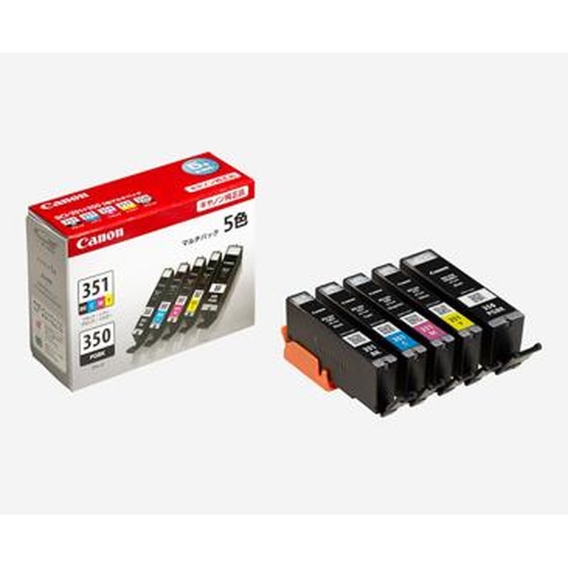 エスコ EA759X-420[キャノン]インクカートリッジ(5色セット/BCI-351＋350/5MP 1個（ご注文単位1個）【直送品】