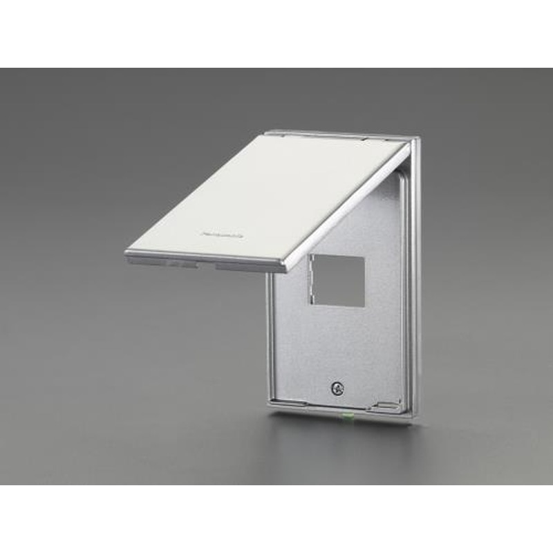 エスコ EA940CD-554 防滴プレート(コンセント1コ用/メタル製) 1個（ご注文単位1個）【直送品】
