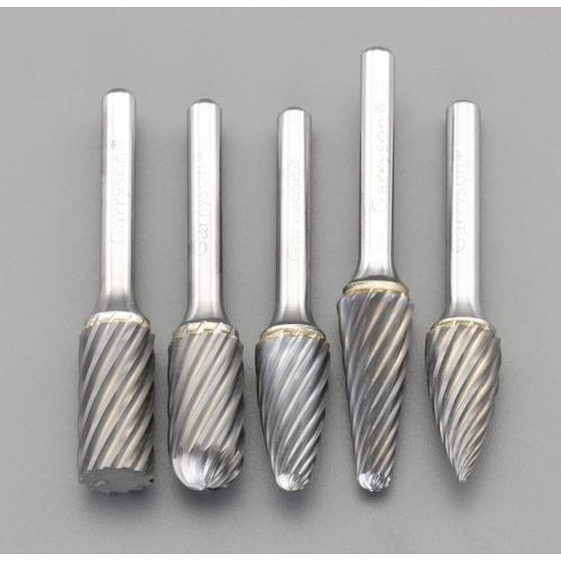 エスコ EA819J-55 5本組超硬カッター(ステンレス・快削・6mm軸) 1個（ご注文単位1個）【直送品】