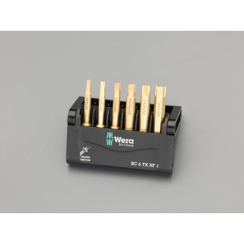 エスコ EA611GW-1 6本組/50mm［Torx]ドライバービット(ホールド機能) 1個（ご注文単位1個）【直送品】