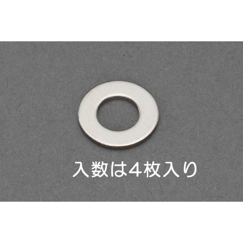 エスコ EA949LX-706A M6平ワッシャー(チタン/4枚) 1個（ご注文単位1個）【直送品】