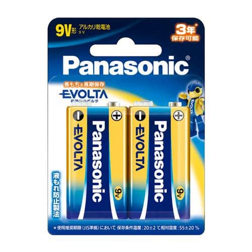 エスコ EA758YR-9W [9Vx 2個] 乾電池・エボルタ 1束 （ご注文単位1束）【直送品】