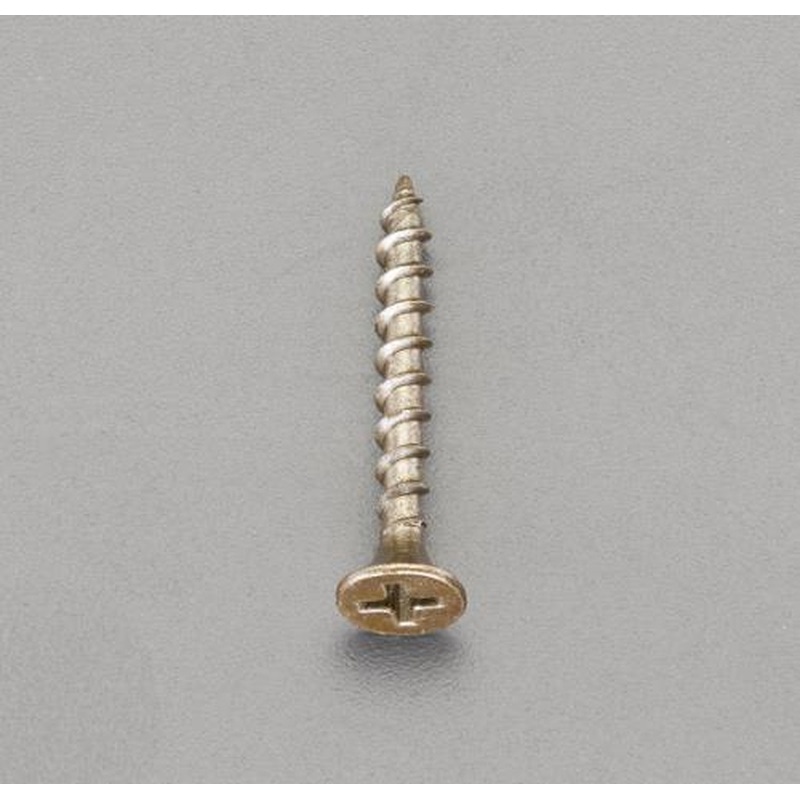 エスコ EA949FH-3 3.8x38mmコーススレッド(鉄/ブラウン/100本) 1個(ご注文単位1個)【直送品】