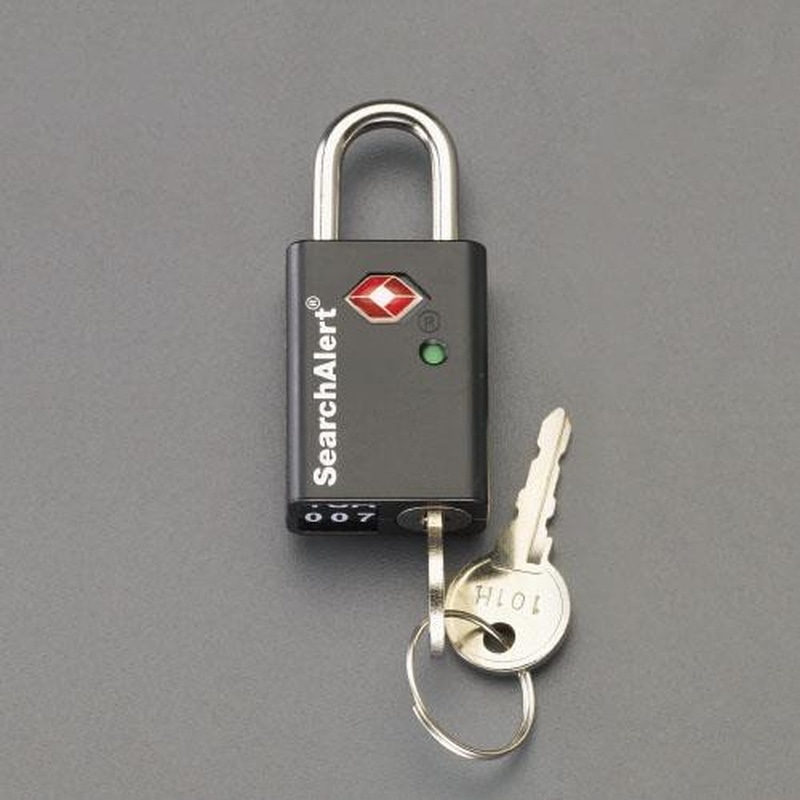 エスコ EA983S-81 33mmパドロック(ブラック) 1個(ご注文単位1個)【直送品】