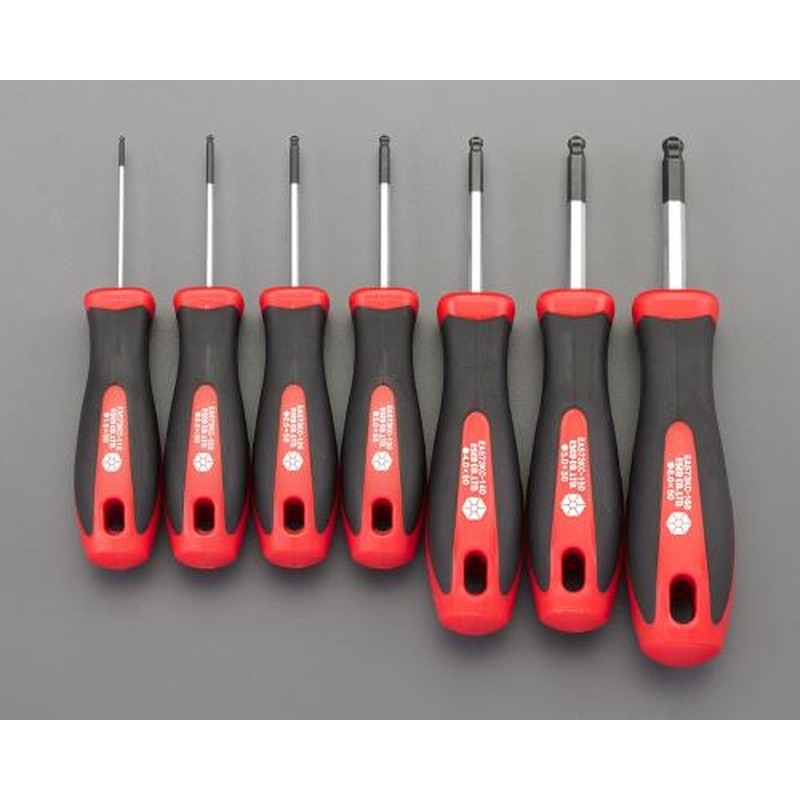 エスコ EA573KC-100 1.5-6.0mm/7本組［BallHexagon]ドライバー 1個（ご注文単位1個）【直送品】