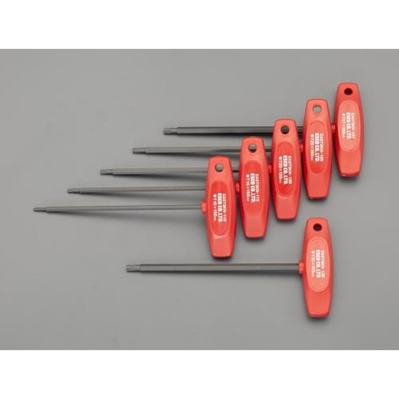 エスコ EA573KN T10-T30/6本組［Hexlobe]T型ドライバー 1個（ご注文単位1個）【直送品】
