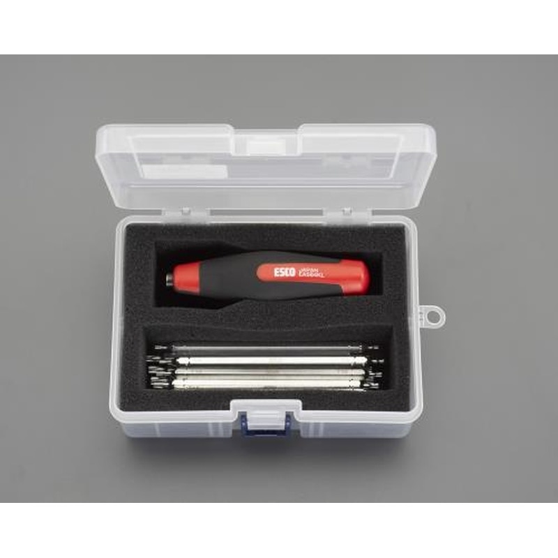 エスコ EA564KL-13[Hexlobe]ドライバーセット(差替式・アクショングリップ) 1個（ご注文単位1個）【直送品】