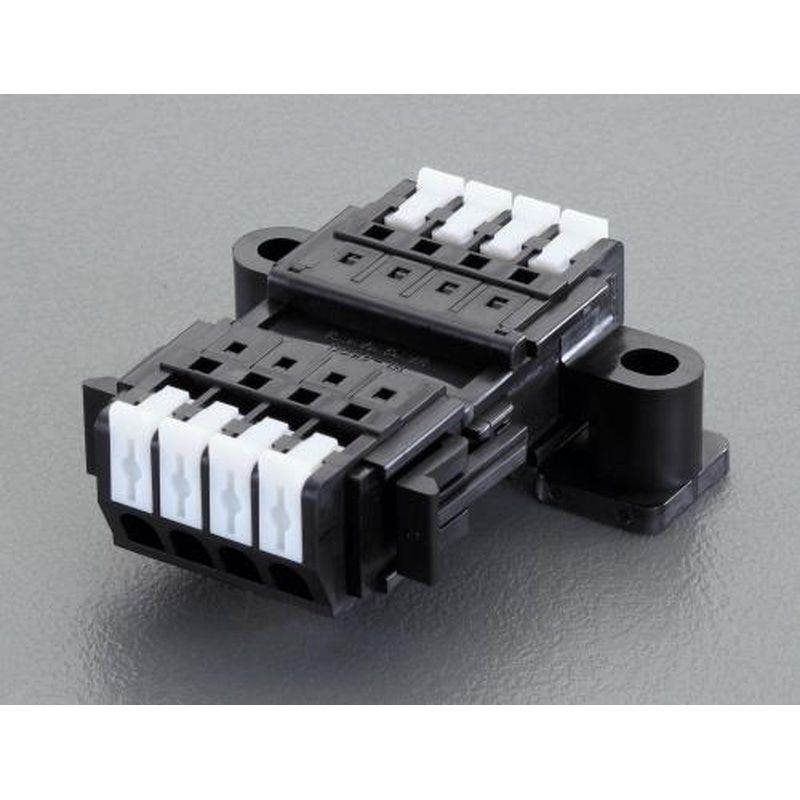 エスコ EA940DM-115A 5極［DC300V/10A]スクリューレス端子台 1個（ご注文単位1個）【直送品】