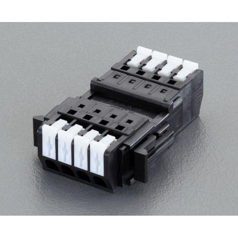 エスコ EA940DM-102A 2極［DC300V/10A]スクリューレス端子台 1個（ご注文単位1個）【直送品】