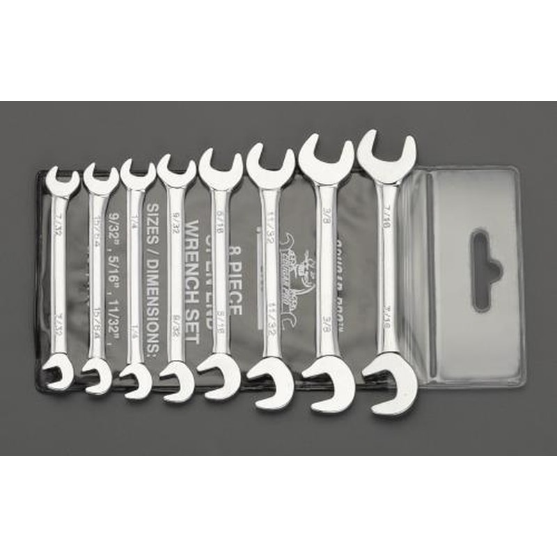 エスコ EA615AJ-1 8本組/7/32”-7/16”両口スパナ(ダブルアングル 1個（ご注文単位1個）【直送品】