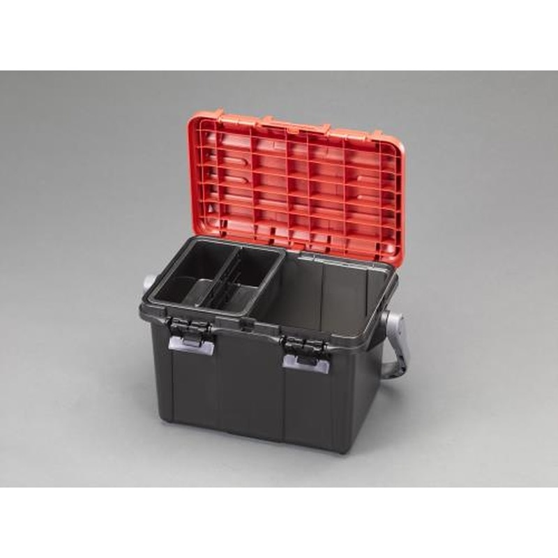 エスコ EA505-8 280x465x280mm収納ケース(レッド/ブラック) 1個(ご注文単位1個)【直送品】