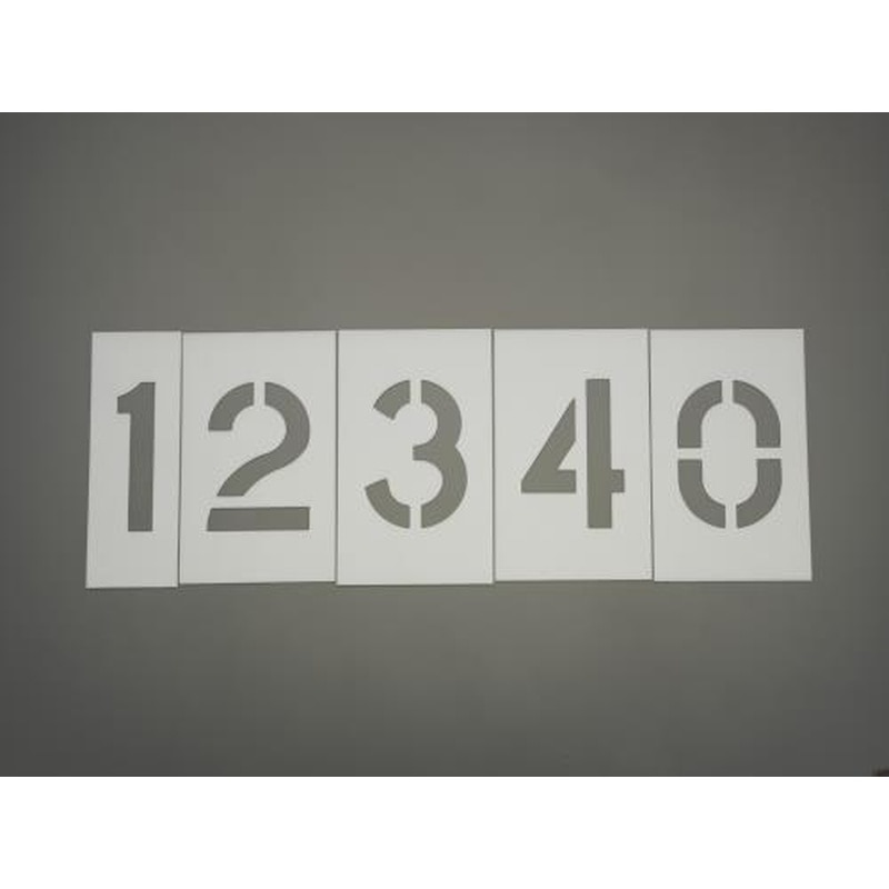 エスコ EA591BX-72 約305mm/12枚組ステンシルプレート(プラスチック) 1個（ご注文単位1個）【直送品】