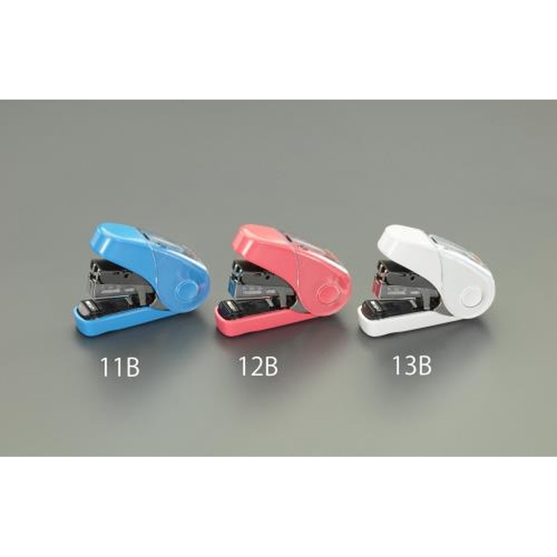 エスコ EA762HC-13B 32枚用軽とじホッチキス(ホワイト) 1個（ご注文単位1個）【直送品】