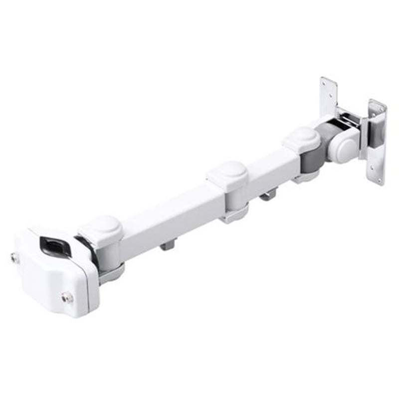 エスコ EA764AG-27 490-510mmモニターアーム(支柱取付用/ロング/白) 1個(ご注文単位1個)【直送品】