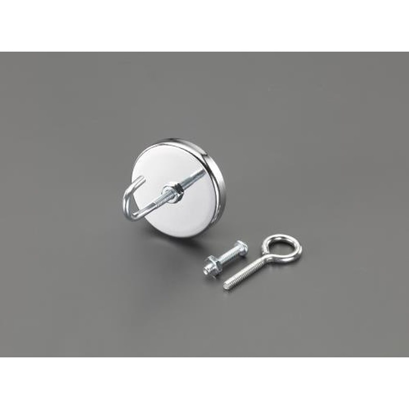 エスコ EA781GC-4 φ52x8mmマグネットベース(フック・アイボルト付) 1個（ご注文単位1個）【直送品】