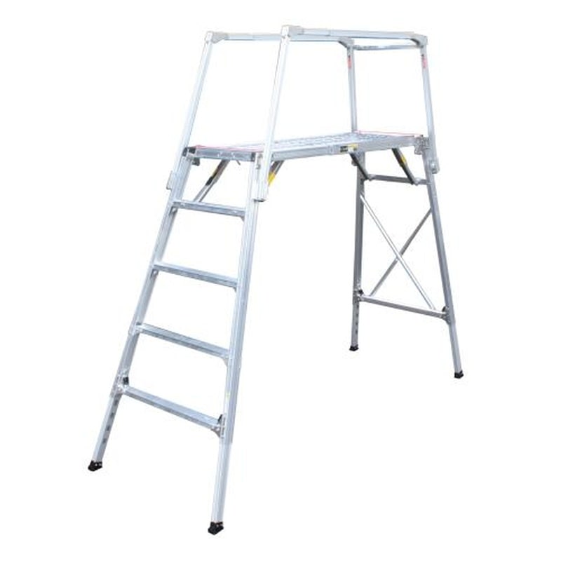 エスコ EA905DF-52 139-175cm足場台(調整脚・セーフティーガード付) 1個（ご注文単位1個）【直送品】