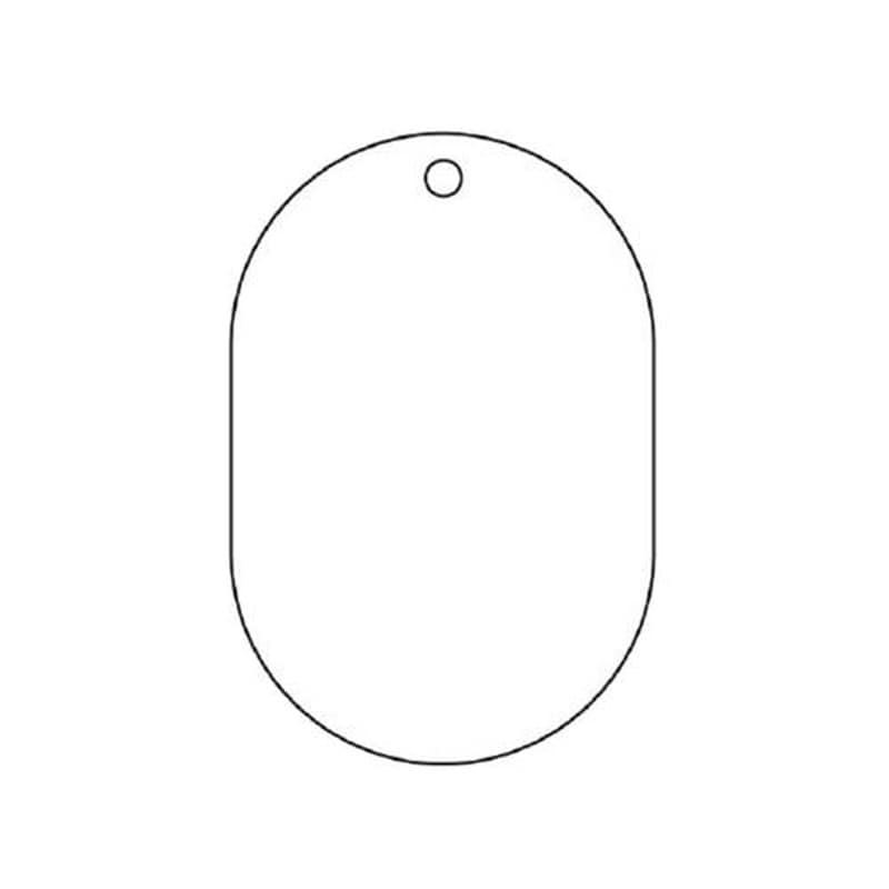 エスコ EA956V-121 70x47mmアクリル札(5枚) 1個（ご注文単位1個）【直送品】