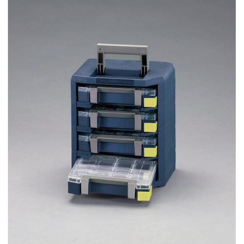 エスコ EA661AC-112 290x247x342mmハンディーボックス(パーツケース4個) 1個(ご注文単位1個)【直送品】