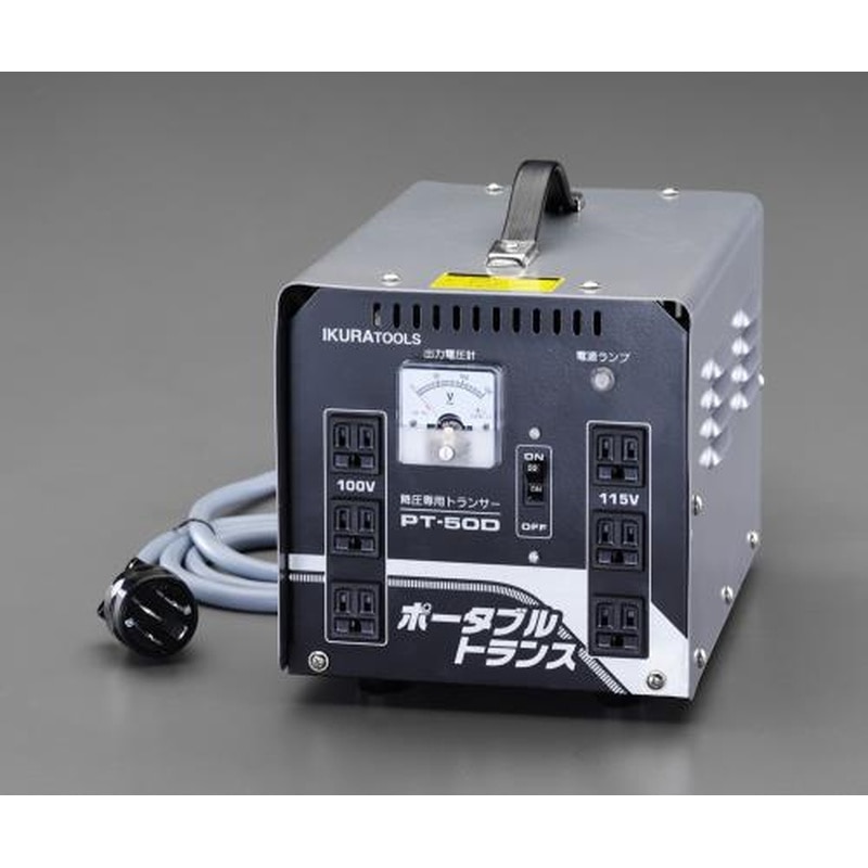 エスコ EA815ZF-3 AC200V→AC100V,115V/5kvA降圧トランス 1個(ご注文単位1個)【直送品】