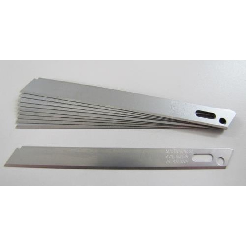 エスコ EA589CV-14 カッターナイフ替刃(折れ線なし/10枚) 1個（ご注文単位1個）【直送品】