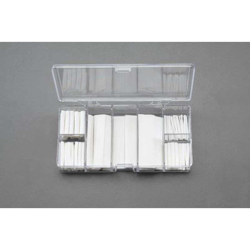 エスコ EA944BF-101 熱収縮チューブセット(白/100ピース) 1個(ご注文単位1個)【直送品】