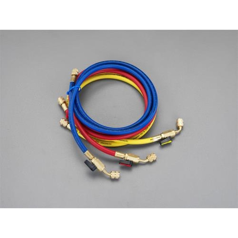 エスコ EA104AK-30 150cm/R12・R22・R502バルブ付チャージングホースセット 1個(ご注文単位1個)【直送品】