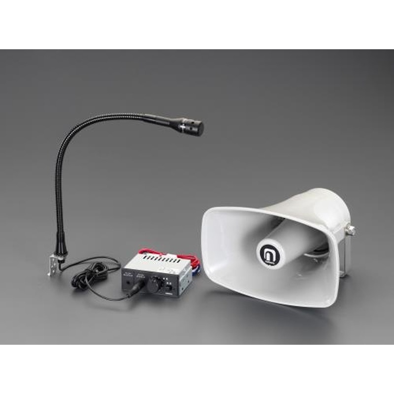 エスコ EA763CF-20[建設機械用]スピーカー＆アンプセット 1個（ご注文単位1個）【直送品】