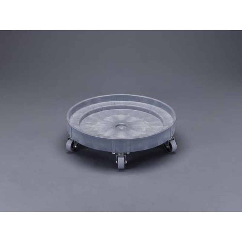 エスコ EA520W-4 φ610mmドラム缶ドーリー(ポリプロピレン製) 1個（ご注文単位1個）【直送品】