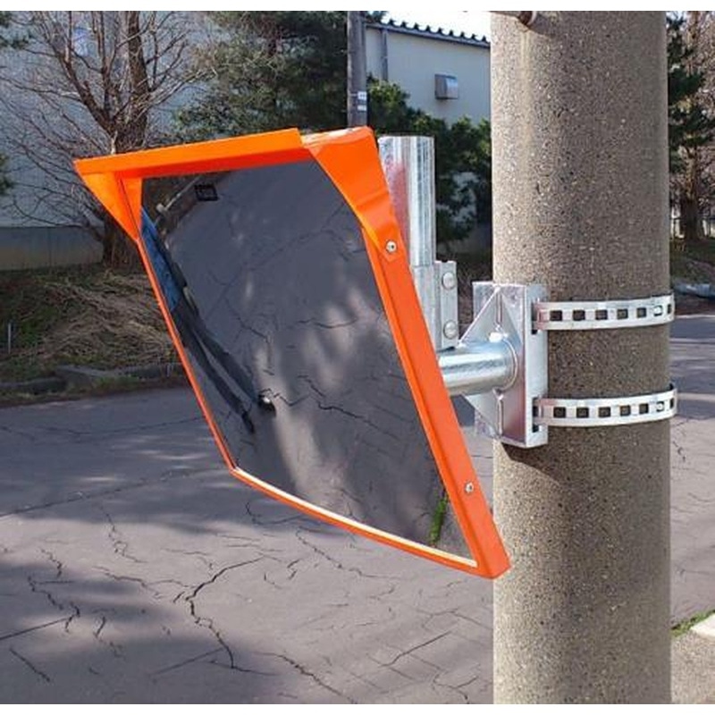 エスコ EA724ZY-16 500x600mm凸面ミラー(角型・電柱用/アクリル製) 1個(ご注文単位1個)【直送品】