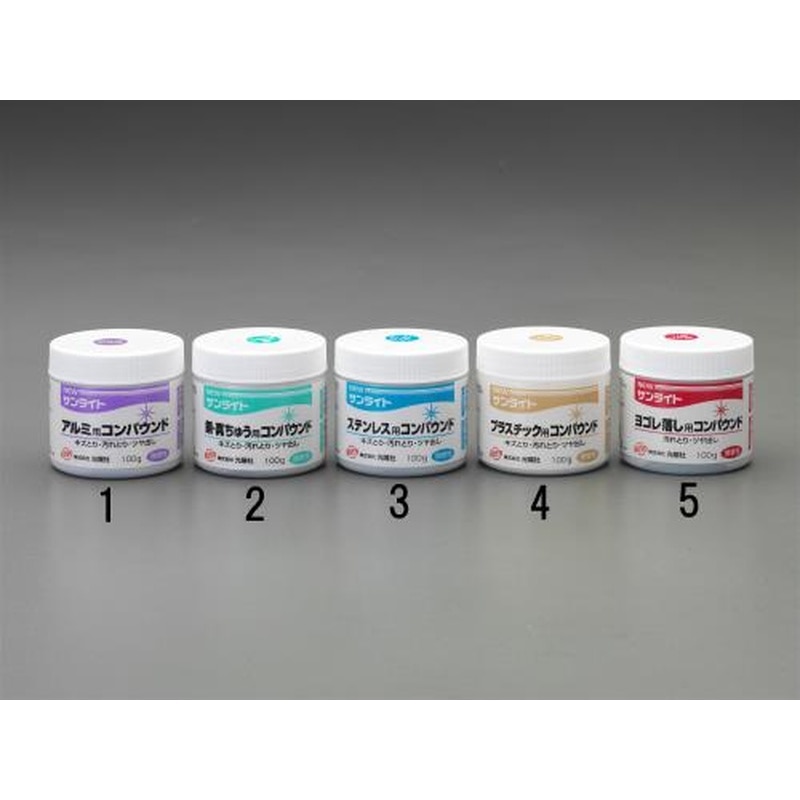 エスコ EA920AP-3 100gコンパウンド・艶出し(ステンレス用) 1個（ご注文単位1個）【直送品】