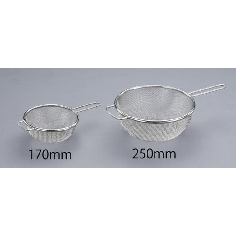 エスコ EA992CK-3 φ170/0.19mm/28メッシュろ過網(柄付・ステンレス製) 1個（ご注文単位1個）【直送品】
