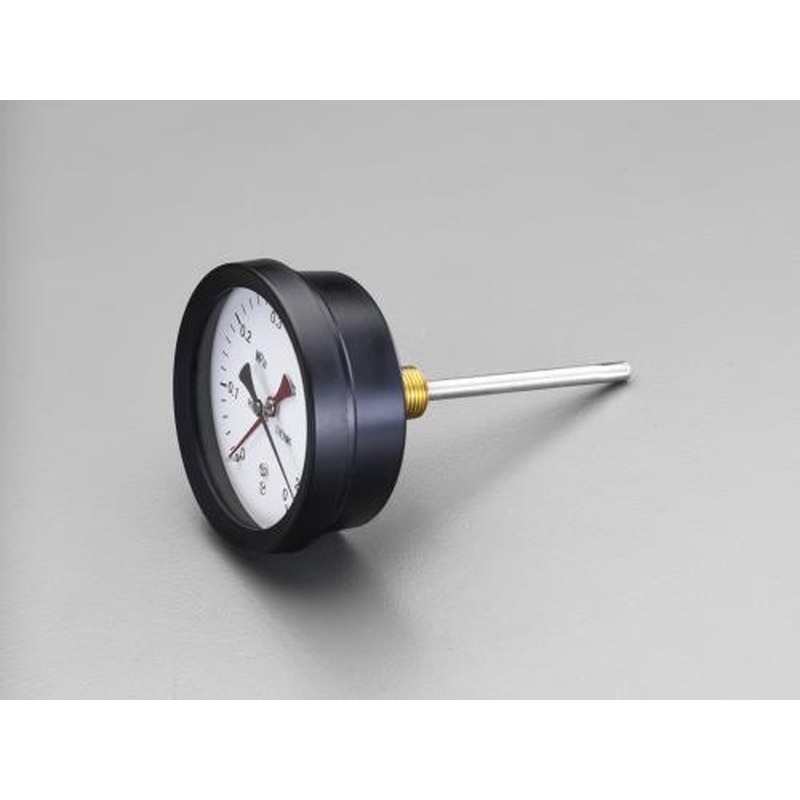 エスコ EA729PA-5 0-120℃/0-0.6MPa/φ110mm水高計(横型) 1個（ご注文単位1個）【直送品】