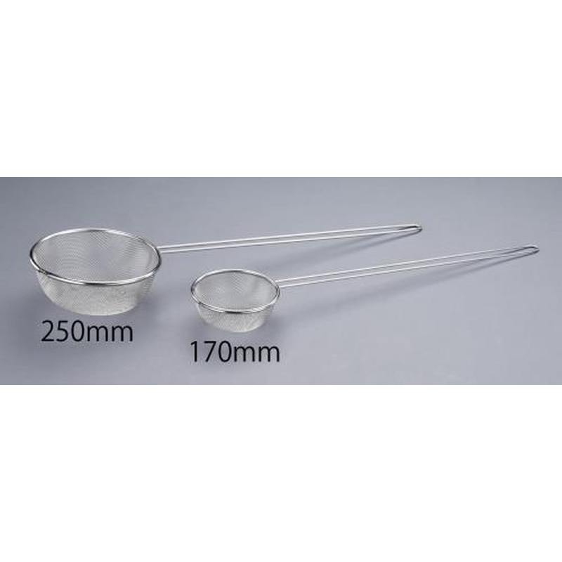 エスコ EA992cm-63 φ170/0.42mm/8メッシュこし網(柄付・ステンレス製) 1個(ご注文単位1個)【直送品】