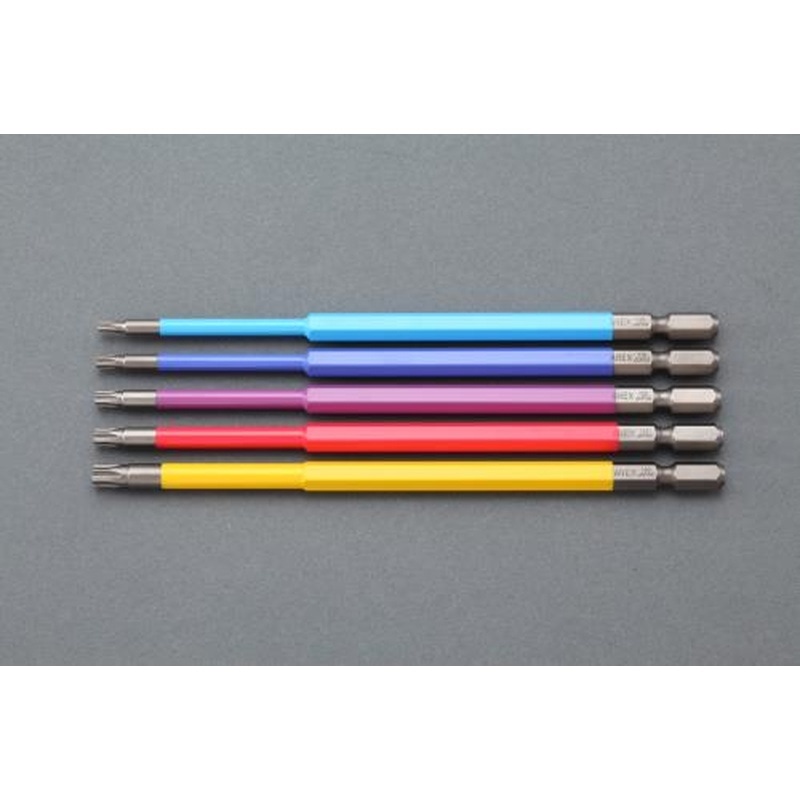 エスコ EA611GG-100 5本組［Hexlobe]ドライバービット 1個（ご注文単位1個）【直送品】
