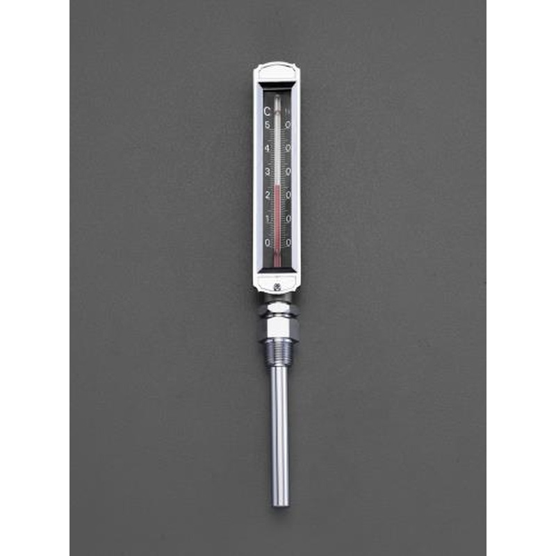 エスコ EA727AD-21 -20-50゜C/50mm温度計・平型保護枠付(直型) 1個(ご注文単位1個)【直送品】