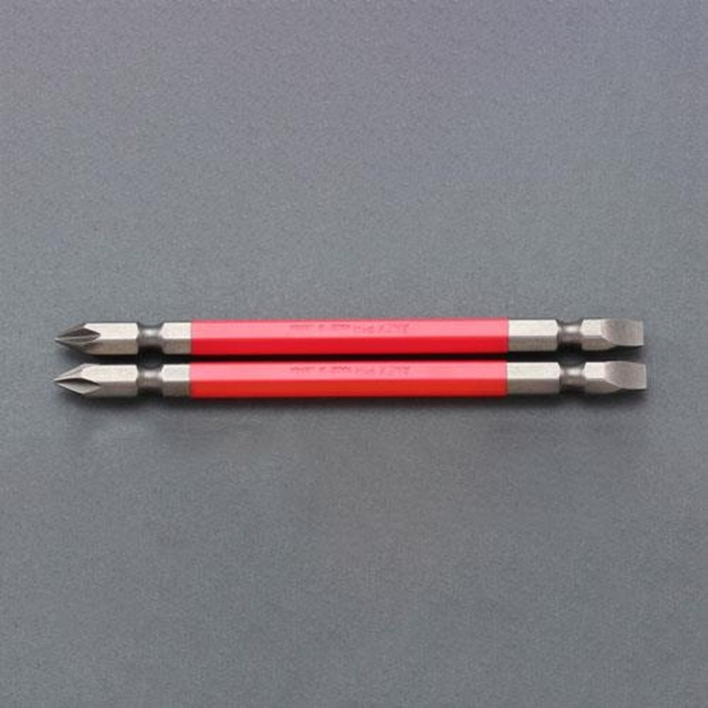 エスコ EA813AA-61 #1/5.0x110mm［＋-]カラービット(2本組) 1個（ご注文単位1個）【直送品】