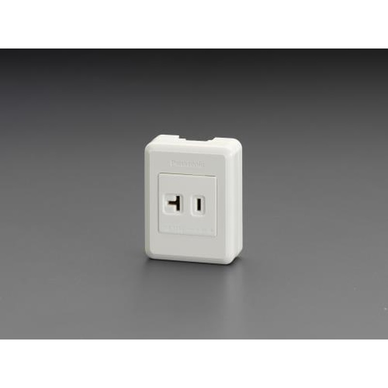 エスコ EA940CG-111 125V/20A角型コンセント(1口) 1個（ご注文単位1個）【直送品】