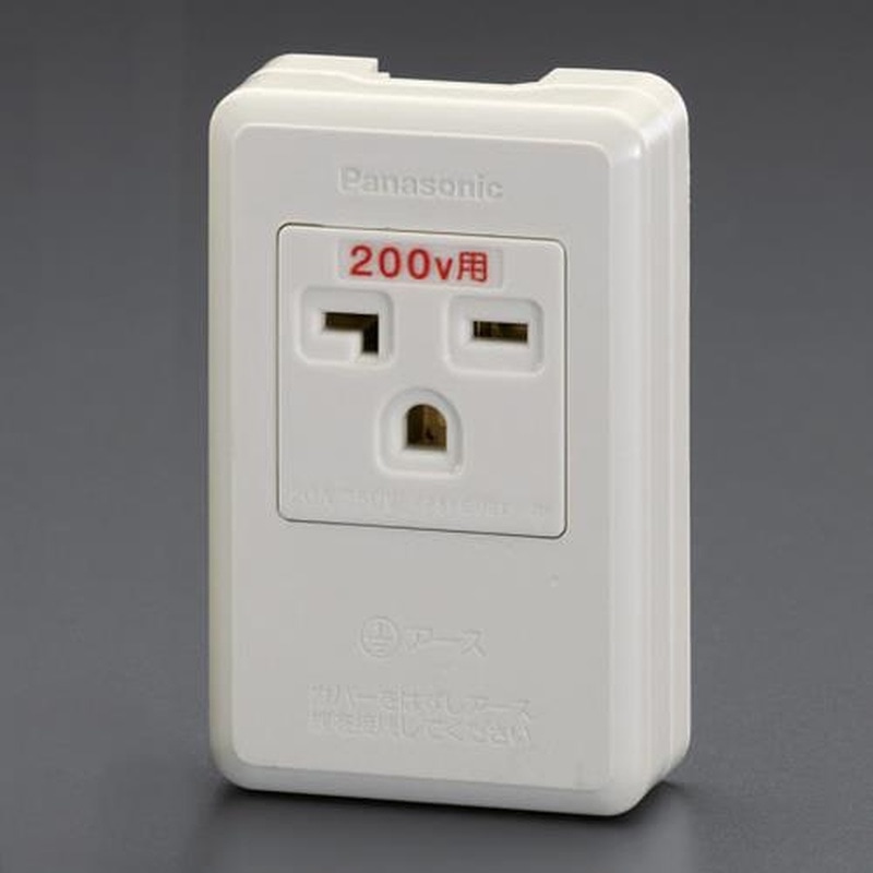 エスコ EA940CG-115 250V/20A角型コンセント(1口・アース付) 1個(ご注文単位1個)【直送品】