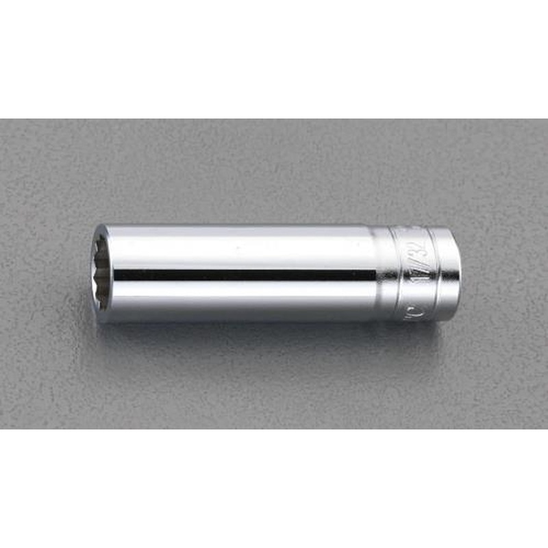 エスコ EA618PN-102 3/8”DRx9/32”ディープソケット(十二角) 1個（ご注文単位1個）【直送品】