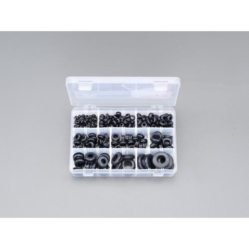 エスコ EA948GH 6.35-25.4mmラバーグロメットセット 1個（ご注文単位1個）【直送品】