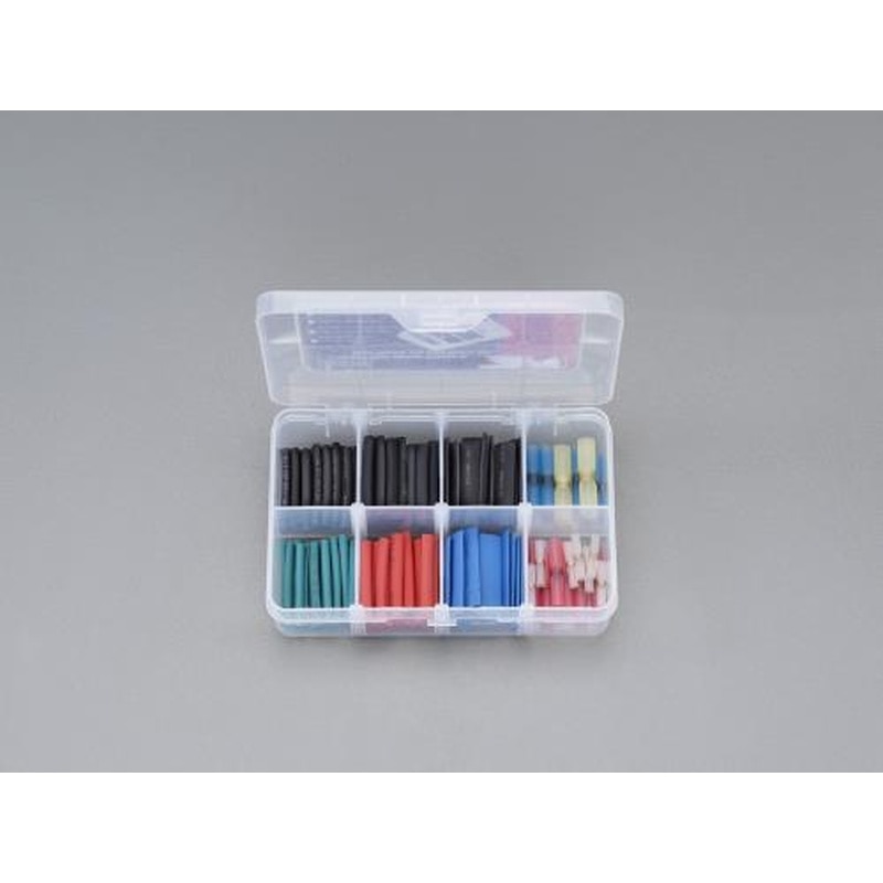 エスコ EA944BH-13 熱収縮チューブセット(カラフル/110ピース) 1個(ご注文単位1個)【直送品】